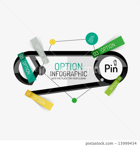 Minimal line design office web infographics 13999434
