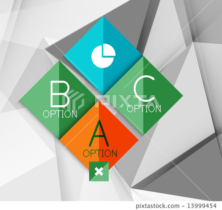 Geometric Option Business geometric option steps infographics - Stock Illustration ...