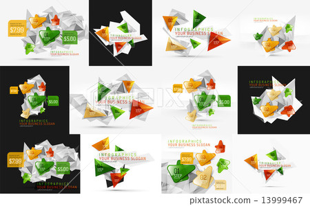 Set of fresh business abstract infographic Set of fresh business abstract infographic 13999467