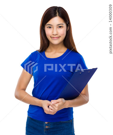 Woman hold with clipboard 14000309