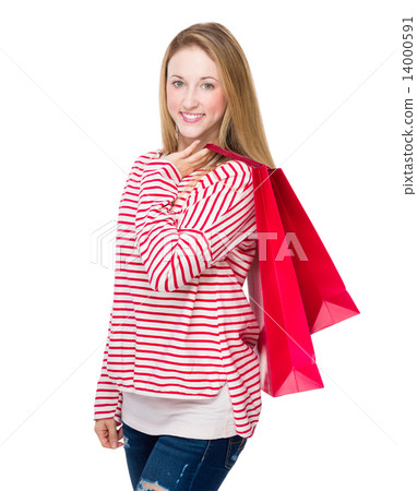 Woman with shopping bag 14000591