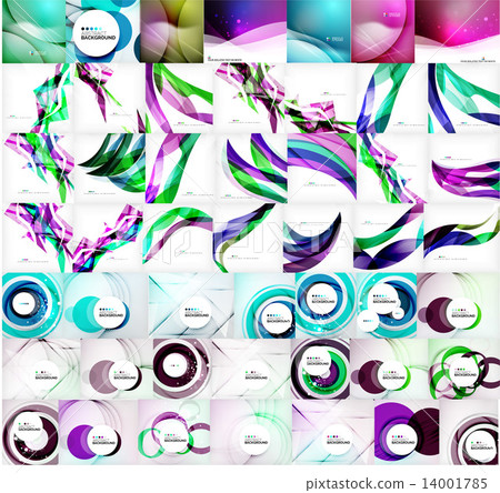 Vector mega set of abstract geometric backgrounds - Stock Illustration ...