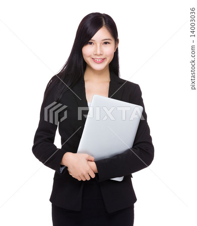 Businesswoman with laptop Businesswoman with laptop 14003036