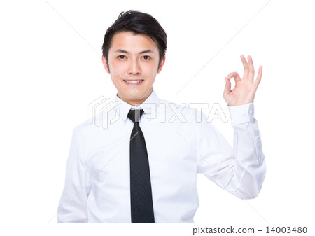 Businessman with ok sign 14003480