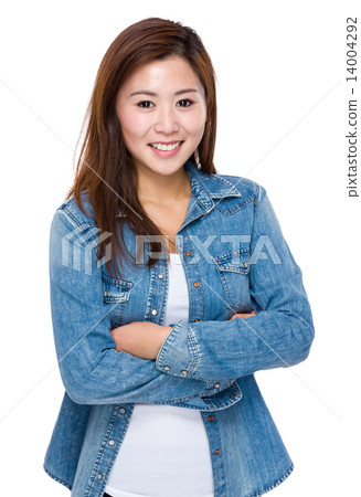 Asian woman crosshand 14004292
