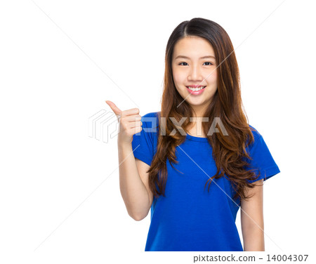 Woman thumb up Woman thumb up 14004307