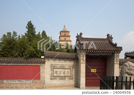Giant Wild Goose Pagoda (Big Wild Goose Pagoda),southern Xian (Sian, Xi'an), Shaanxi province, China Giant Wild Goose Pagoda (Big Wild Goose Pagoda),southern Xian (Sian, Xi'an), Shaanxi province, China 14004936