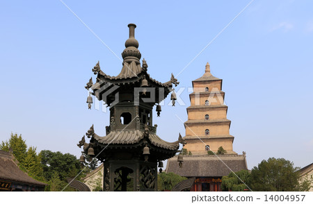 Giant Wild Goose Pagoda (Big Wild Goose Pagoda),southern Xian (Sian, Xi'an), Shaanxi province, China 14004957