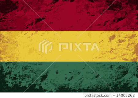 Bolivian flag. Grunge background. Vector illustration 14005268