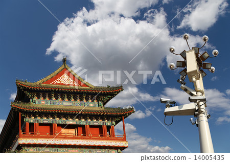 Zhengyangmen Gate (Qianmen). Tiananmen Square in Beijing, China 14005435