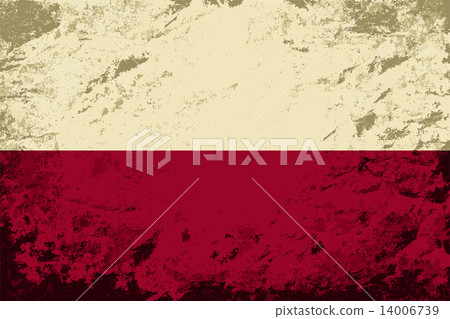 Polish flag. Grunge background. Vector illustration Polish flag. Grunge background. Vector illustration 14006739
