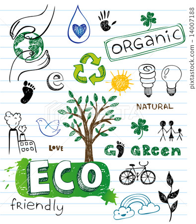Eco friendly Doodles Eco friendly Doodles 14007188