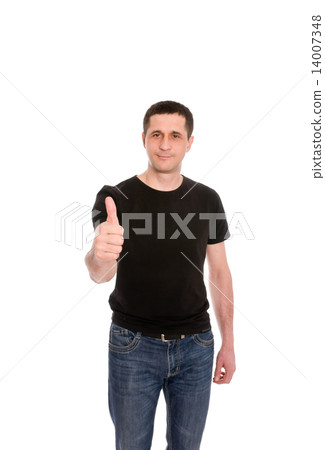 man in the black T-shirt man in the black T-shirt 14007348