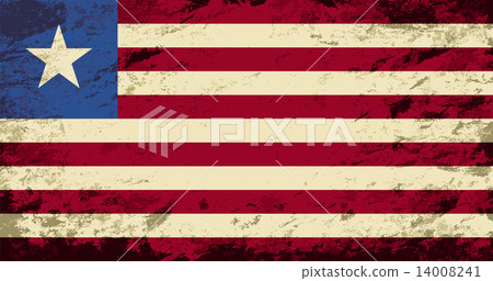 Liberian flag. Grunge background. Vector illustration Liberian flag. Grunge background. Vector illustration 14008241