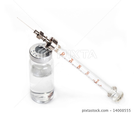 vial and syringe with medicine vial and syringe with medicine 14008555