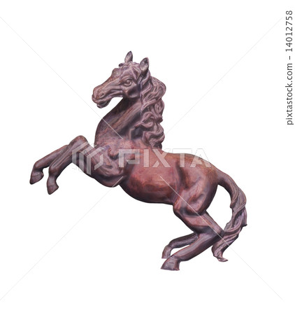 Horse statue on white Horse statue on white 14012758