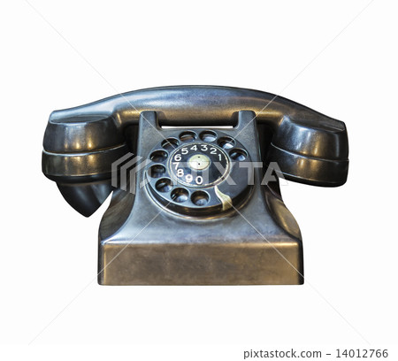 Old telephone on white Old telephone on white 14012766