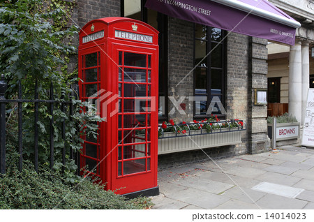 British Cambridge tourist spot Telephone box Street image 14014023