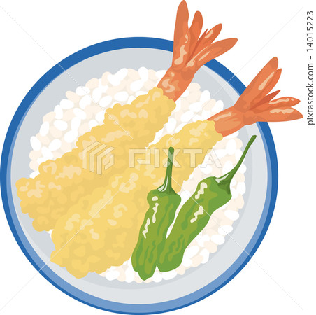 Tottori Tempura illustration Tempura tempura Tempura Tempura Japanese food 14015223