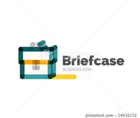 Line minimal design logo briefcase Line minimal design logo briefcase 14016172