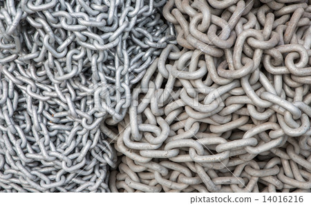 Old and new chains background Old and new chains background 14016216