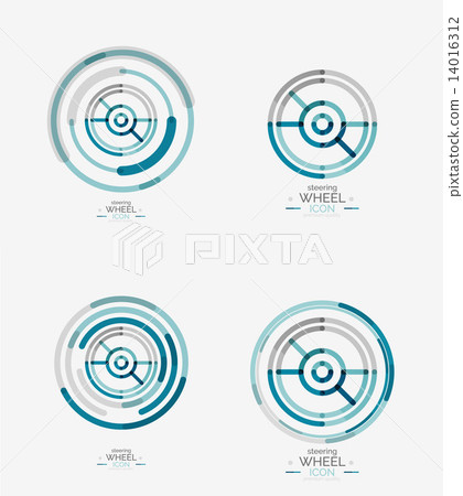 Car steering wheel icon 14016312
