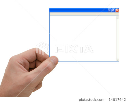Computer window in hand Computer window in hand 14017642