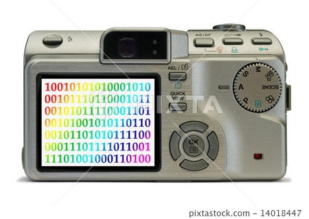 Bytes on display of digital camera 14018447