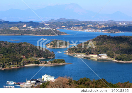 Scenery of Amakusa Matsushima seen from Takanai climbing 14018865