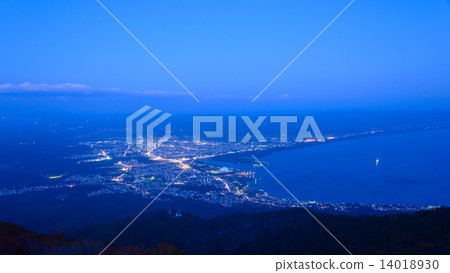 Evening scenery of Aomori Mutsu Evening scenery of Aomori Mutsu 14018930