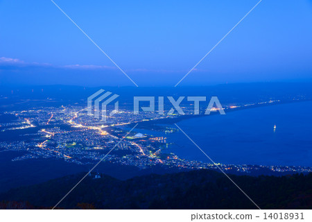青森Mutsu的晚上風景 14018931