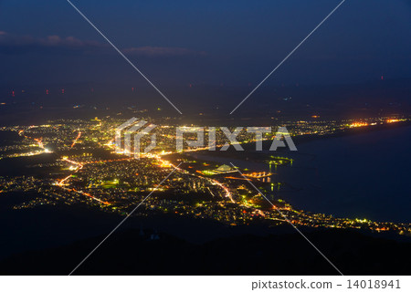 Evening scenery of Aomori Mutsu 14018941