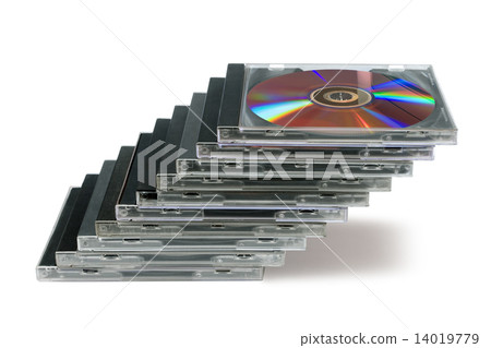 Compact disks like a staircase 14019779