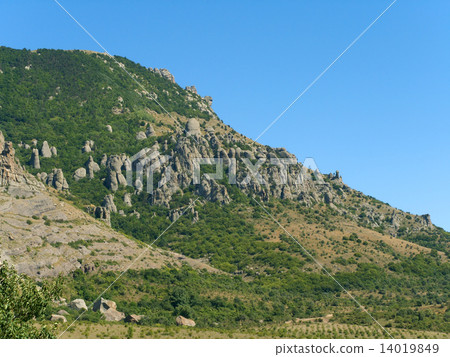 Cliff and Rock in mountain 14019849