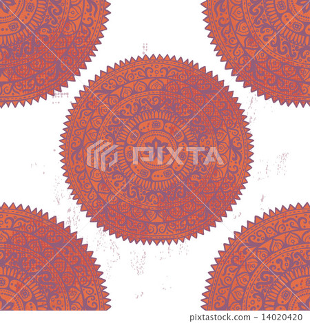 Hand drawn mandalas seamless pattern Hand drawn mandalas seamless pattern 14020420