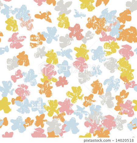 Hand painted textured motley meadow seamless pattern Hand painted textured motley meadow seamless pattern 14020518