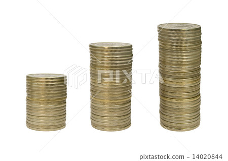 Stacks of coins Stacks of coins 14020844