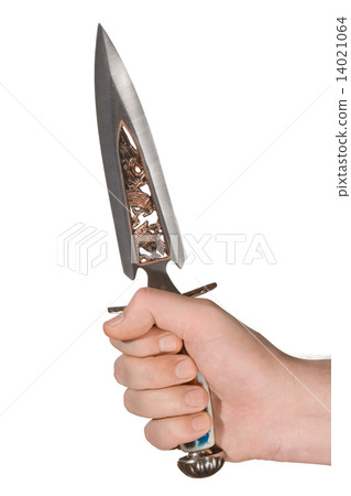 Dagger with pattern in hand Dagger with pattern in hand 14021064