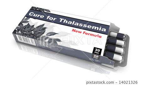 Cure for Thalassemia - Grey Pack of Pills. 14021326