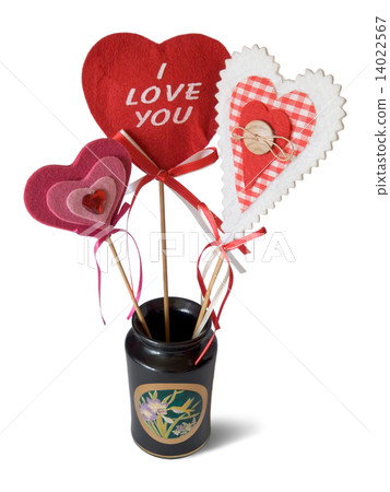 Vase with hearts - I love You Vase with hearts - I love You 14022567
