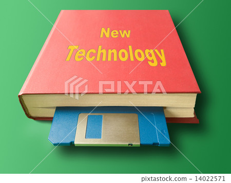 Book with floppy disk 14022571