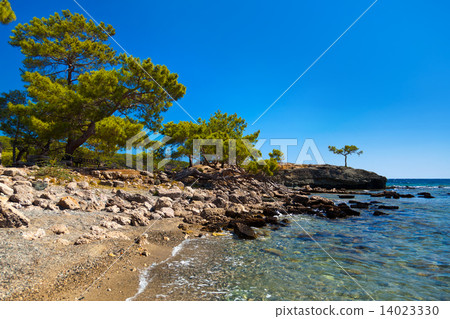 Beach at Phaselis in Antalya, Turkey 14023330