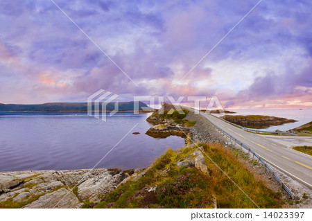 Fantastic bridge on the Atlantic road in Norway 14023397