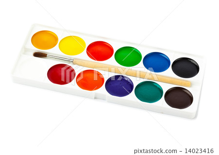Paintbrush and paints 14023416