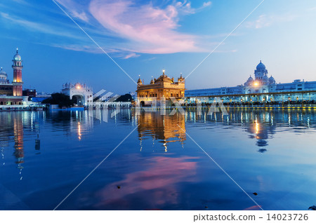 Golden Temple in the evening. Amritsar. India 14023726