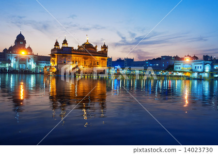Golden Temple in the evening. Amritsar. India 14023730