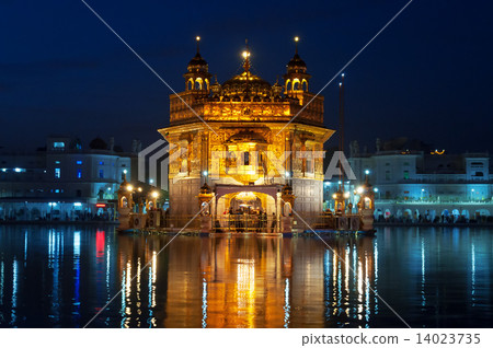 Golden Temple at night. Amritsar. India Golden Temple at night. Amritsar. India 14023735
