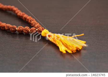 Japa mala on the table 14023745