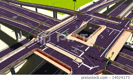 high-level overpass high-level overpass 14024173