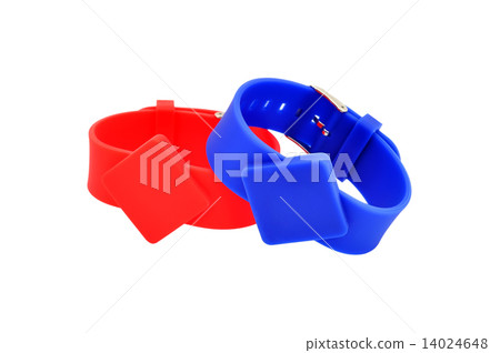 red and blue RFID bracelet 14024648